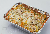 چیپس و قارچ و پنیر