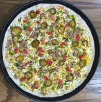 پیتزا آمریکایی (خیلی تند) متوسط